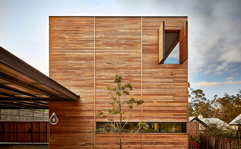 modscape develops timber-clad alphington house in australia