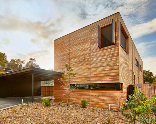 modscape develops timber-clad alphington house for australian family