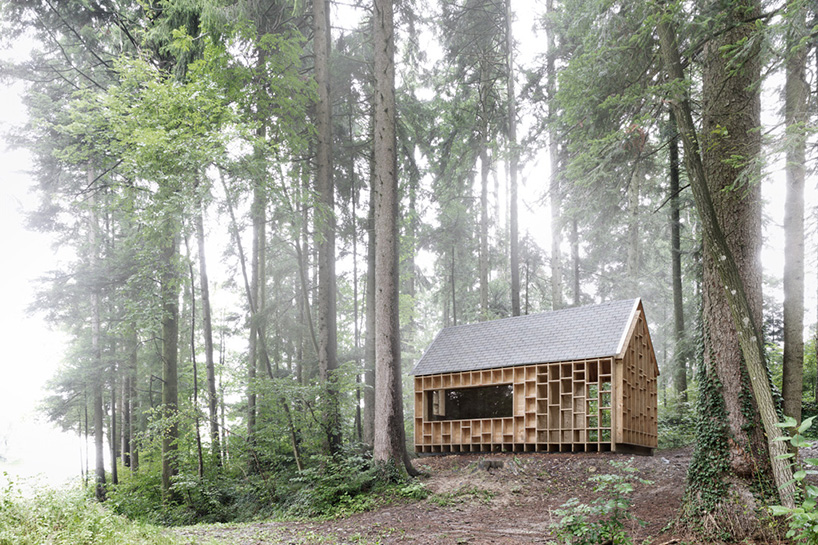 bernd riegger architektur builds forest refuge in austrian wilderness