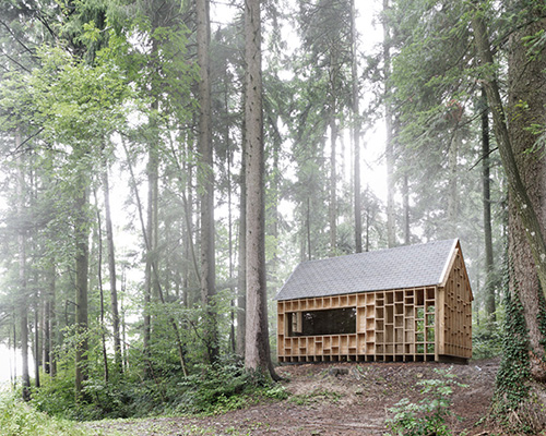 bernd riegger architektur builds forest refuge in austrian wilderness
