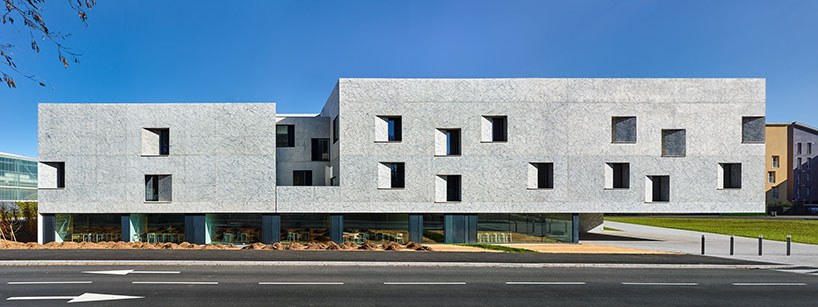 dominique coulon's conservatoire of music in belfort features patterned façades
