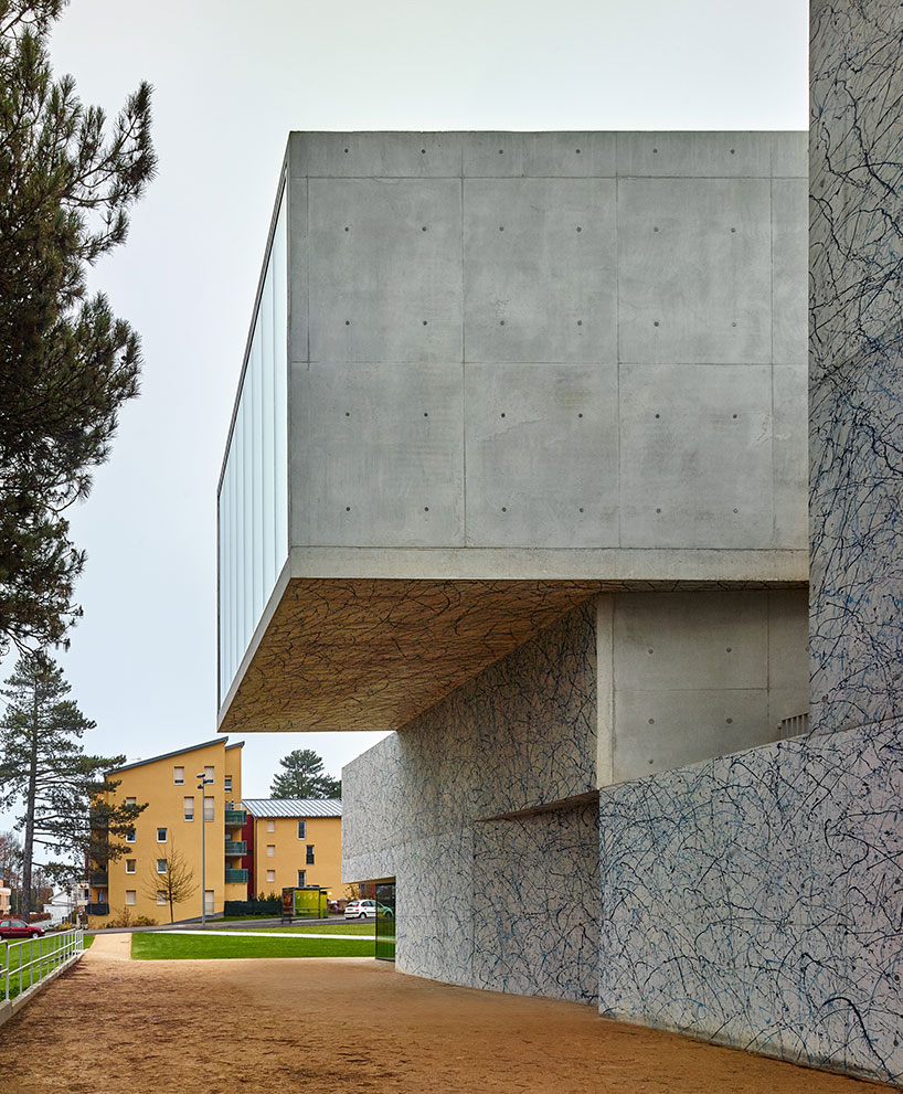 dominique coulon's conservatoire of music in belfort features patterned façades
