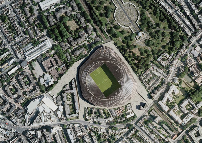 Pitch Level View of Stamford Bridge Stad, Stock Video