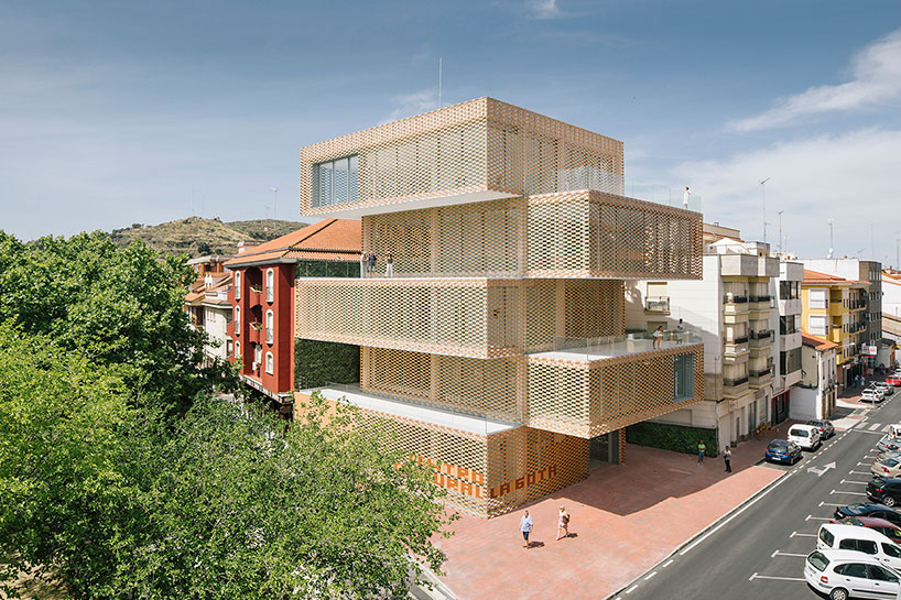 losada garcia arquitectos completes checkered la gota cultural center