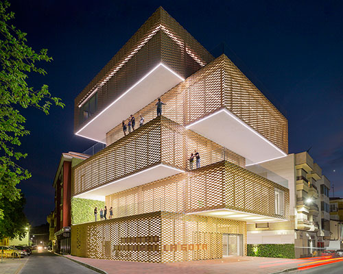 losada garcia arquitectos completes checkered la gota cultural center