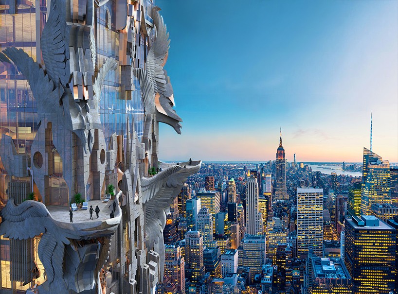mark foster gage conceives ornate sculptural skyscraper for midtown manhattan