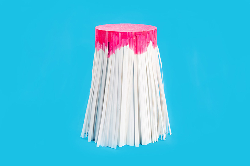 nikolas gregory studio's auto-fabricating industrial waste scrap stool