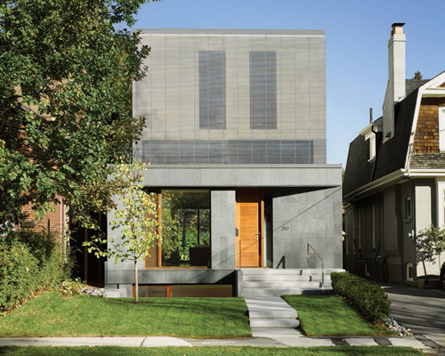 light-filled counterpoint house by paul raff occupies a narrow plot in suburban toronto