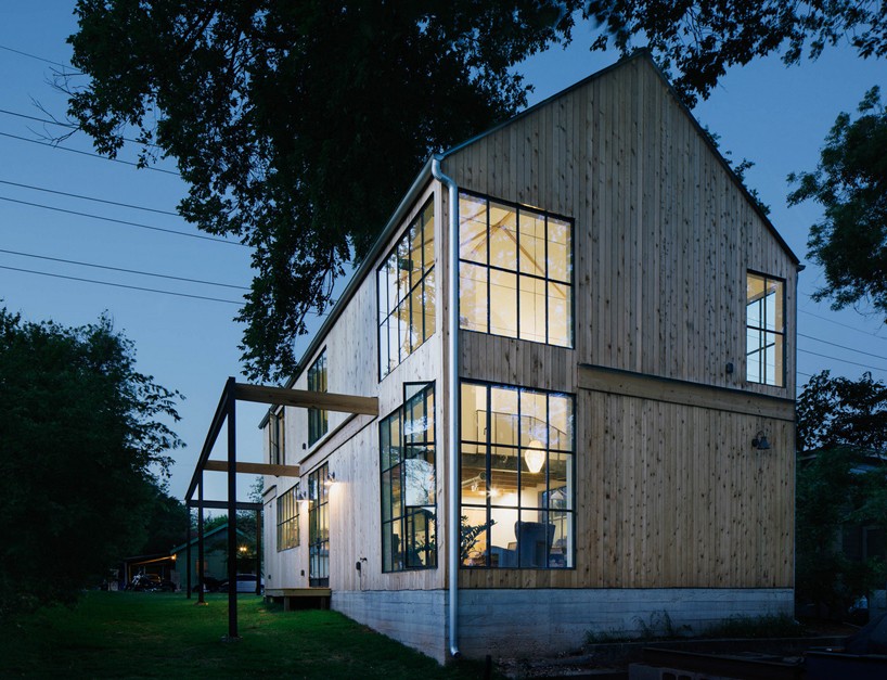 pavonetti architecture's texas home references vernacular barn structures