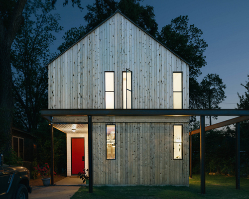 pavonetti architecture's texas home references vernacular barn structures