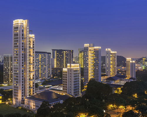 expansive yale-NUS campus completed by pelli clarke pelli architects in singapore