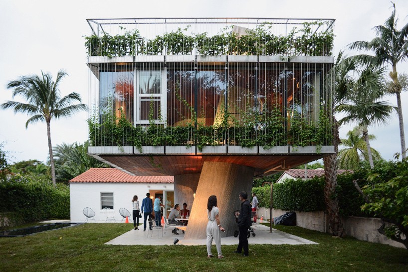 sculptural sun path house in miami beach by christian wassmann