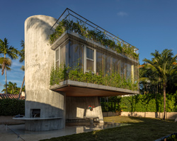 sculptural sun path house in miami beach by christian wassmann