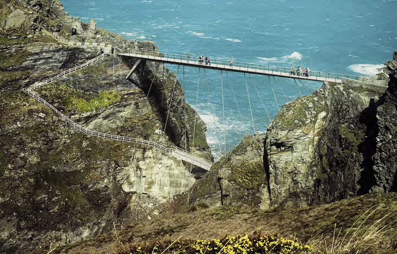 tintagel bridge competition shortlist cornwall designboom