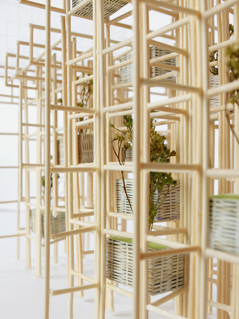 vo trong nghia bamboo wall fugitive structures the sherman contemporary art foundation designboom