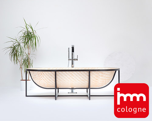 tal engel's otaku woven bathtub draws on traditional asian boat building techniques