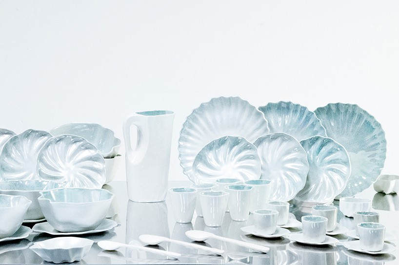 antonio aricò links ceramics and seashells in tableware collection