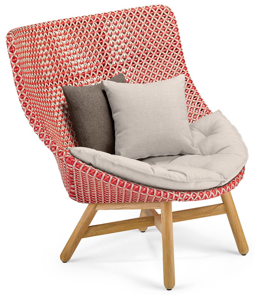 Sebastian Herkner S Outdoor Mbrace Chair Collection For Dedon At Imm Dedon Mbrace Wing Chair Deko E Designboom