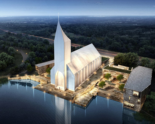 RSAA crafts proposal for lakeside church in china using metallic fins