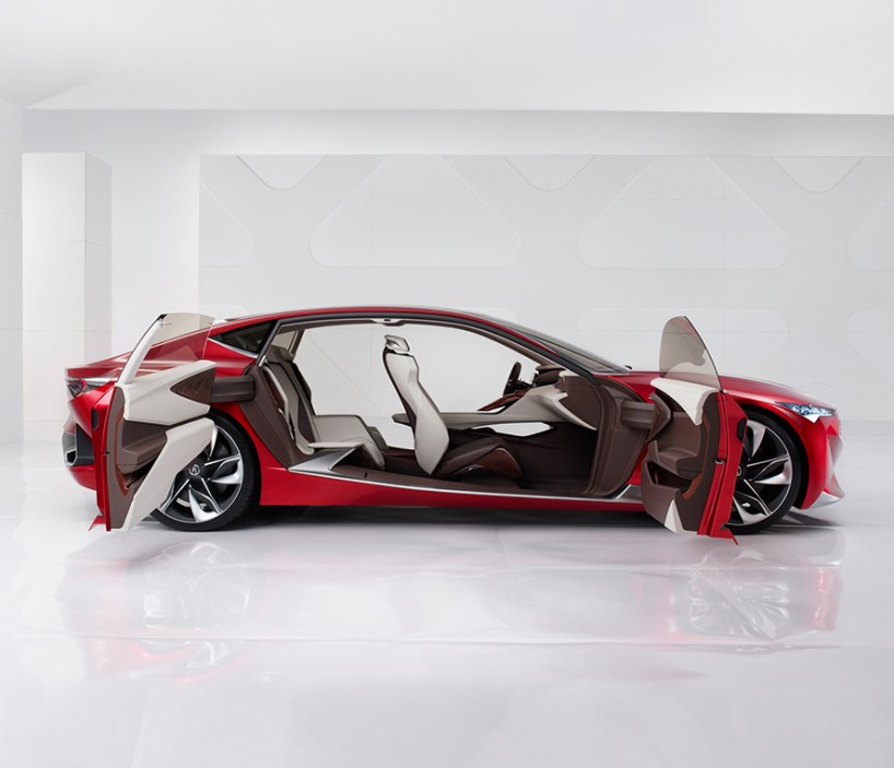 acura highlights razor-edged forms with precision concept at NAIAS 2016