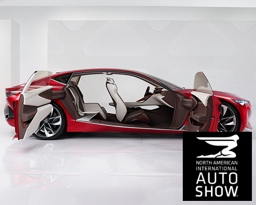 acura highlights razor-edged forms with precision concept at NAIAS 2016