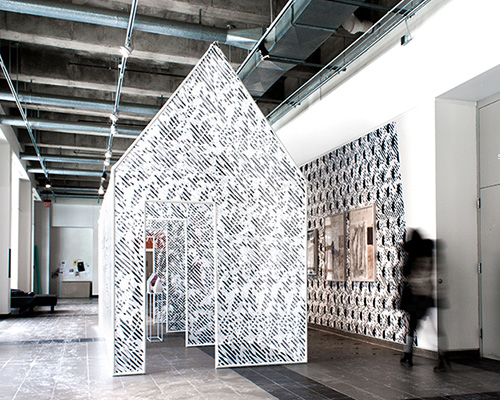 architecture office explores wallpaper in big will and friends installation