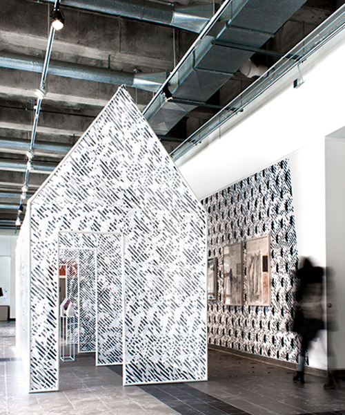 architecture office explores wallpaper in big will and friends installation