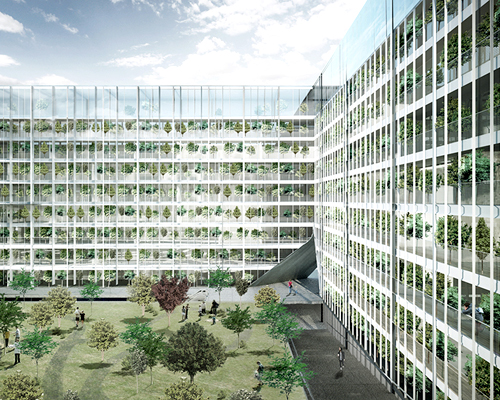 beomki lee + suk lee propose green showers for hybrid housing competition in hamburg