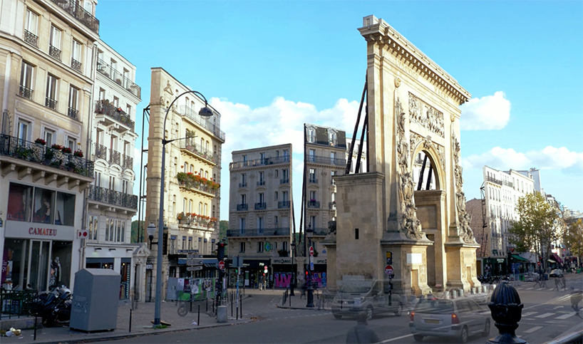 claire & max turn the city of paris into a fake movie set