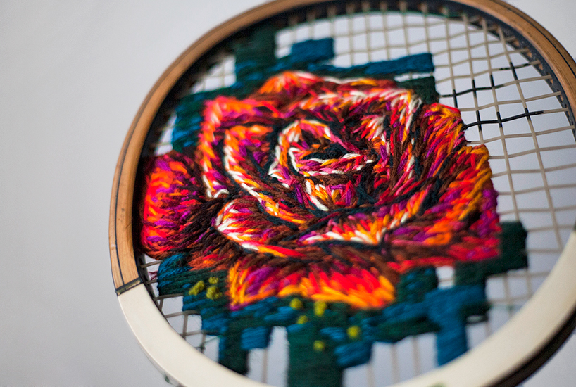 danielle-clough-embroidered-tennis-rackets-designboom-08