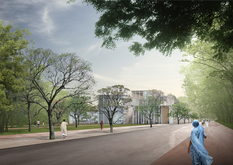 david chipperfield's mughal museum breaks ground near the taj mahal
