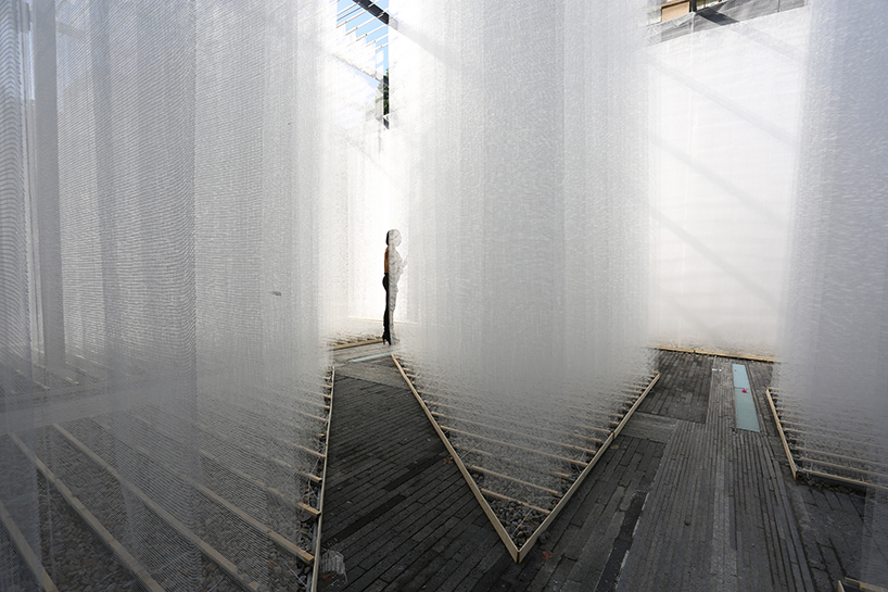 deve build architecture layers woven fiberglass labyrinth in shenzhen