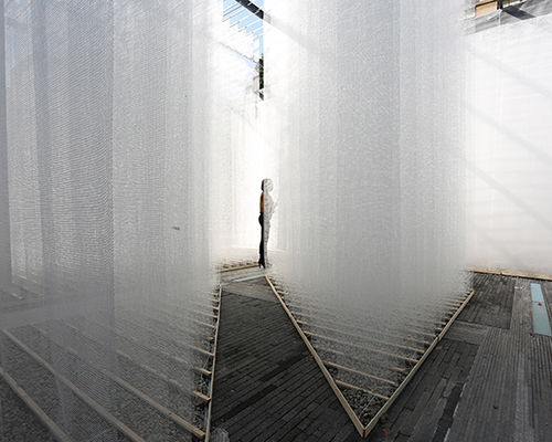 deve build architecture layers woven fiberglass labyrinth in shenzhen