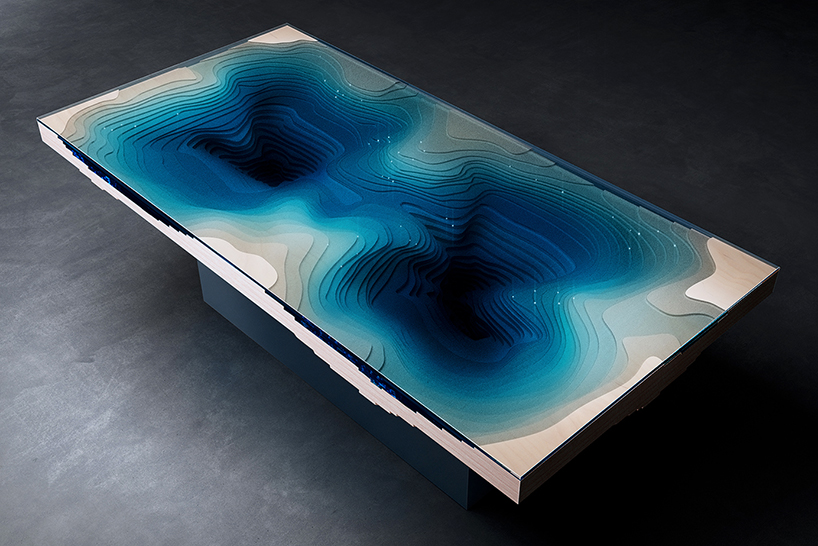 duffy london replicates the ocean depths with the abyss dining table