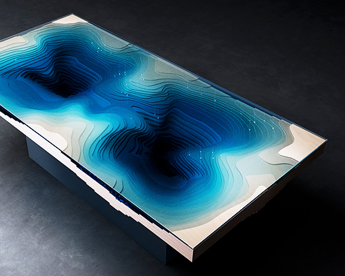 duffy london replicates the ocean depths with the abyss dining table