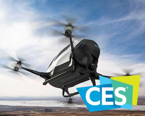 ehang 184 autonomous single-passenger drone touches down at CES 2016