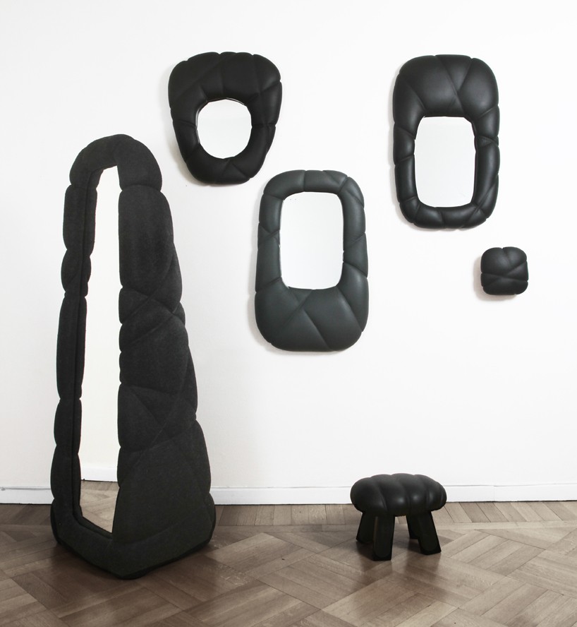 färg & blanche rope wraps succession mirrors at maison et objet