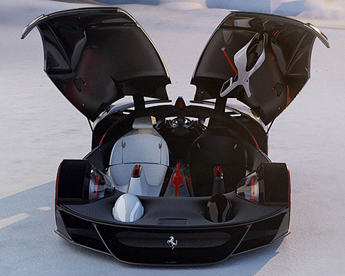 ISD-rubika 2040 manifesto car concept wins ferrari design challenge competition
