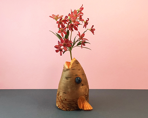 danling xiao forms edible arrangements with fruit and vegetable vases