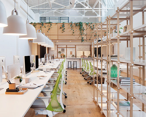 hecker guthrie creates a loft-like office for evolution 7 in melbourne