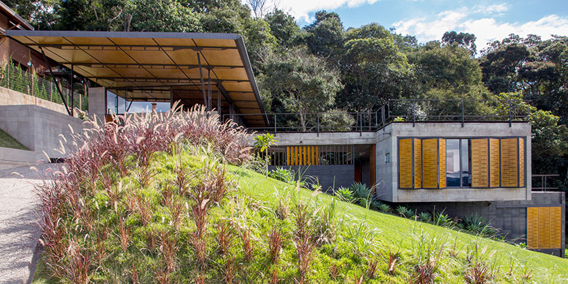 H+F arquitetos tiers mountain-side house in santo antonio do pinhal
