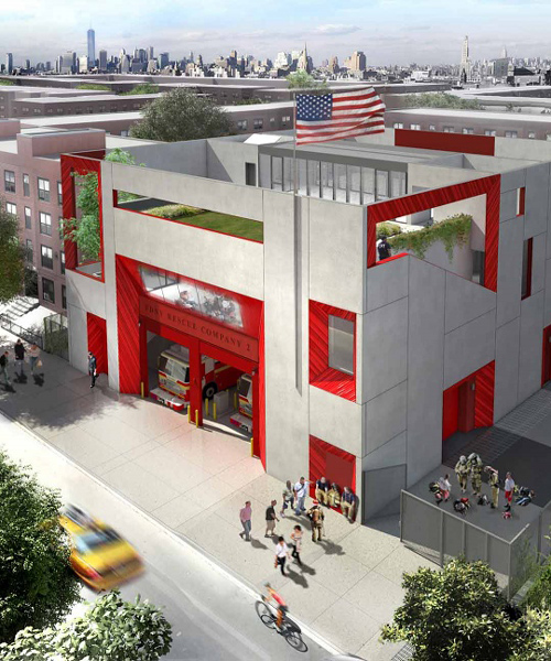 studio gang plans new york fire station as an active training center
