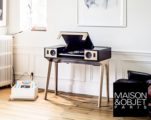 la boite concept features all-in-one traditional speaker system at maison et objet