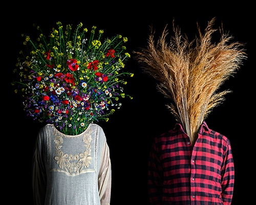 fashionably dressed flowers by miguel vallinas display their budding personalities