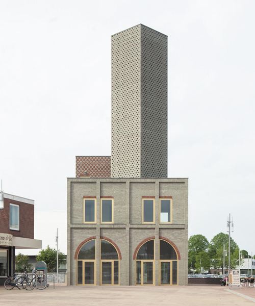 monadnock's abstract tower in the netherlands provides a landmark for nieuw bergen