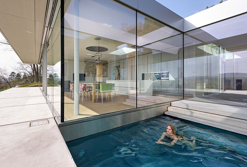 paul de ruiter architects erects transparent villa k in germany
