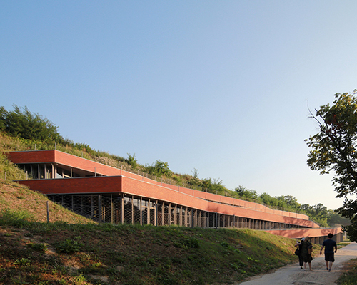 radionica nestles museum following site's topography in croatia