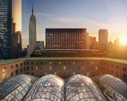 SOM to top new train hall with giant skylight as part of penn station redevelopment