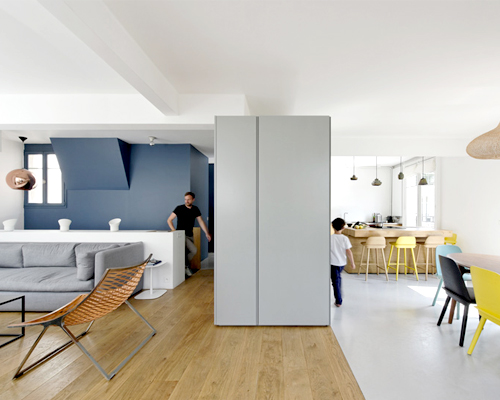 ulli heckmann + eitan hammer convert two apartments into parisian maisonette