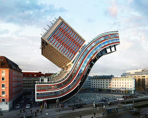 víctor enrich twists and bends buildings into contorted city landscapes